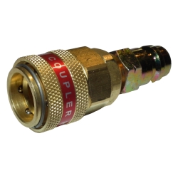 Adaptor cu cuplă rapidă și ventil R1234yf la R134a pentru instalații A/C, drept, înaltă presiune