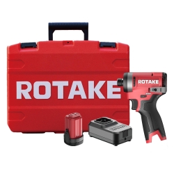 Комплект Rotake S11 акумулаторен ударен винтоверт 16V, 1/4" (6,35 mm) HEX, 180Nm, 3 скорости, безчетков, с батерия, бързозарядно устройство и куфар