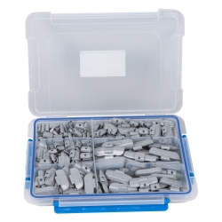 Set greutăți din zinc cu clemă pentru jante din oțel, 225 piese, 5–30 g