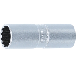 Spark Plug Socket with Rubber Retainer, 16/21 mm, 12-Point, 1/2" Drive
