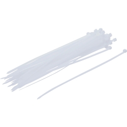 Set coliere de cablu albe 4,8 x 250 mm – 50 buc.