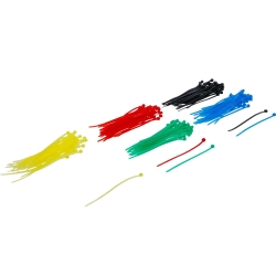 Colored Cable Tie Assortment 2.4 x 100 mm – 200 pcs.