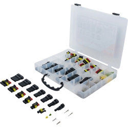 Set conectori electrici protejați – 350 piese