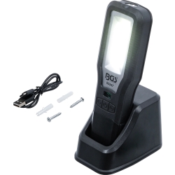 Foldable COB-LED Work Light with Charging Dock
