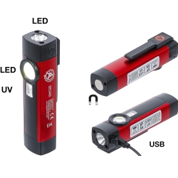 COB-LED / UV Aluminium Inspection Lamp | 1W