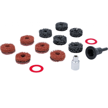 Wheel Hub Cleaning Kit for Wheel Studs and Wheel Nut Studs 14 pcs