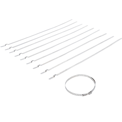 Stainless Steel CV Boot Clamp Set 7 mm 50–120 mm 10 pcs