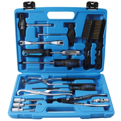 Set scule pentru service frâne 15 piese pentru frâne cu tambur și disc