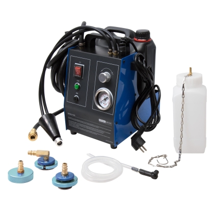 Electric Brake Bleeding Device for 5L Containers with 3 Adapters and 3.5 m Filling Hose, 230V