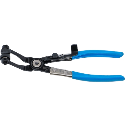 Angled Hose Clamp Pliers with Ratchet Lock, 220 mm