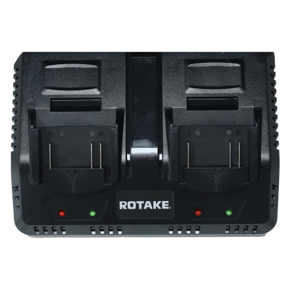 Rotake ROT-18C2D Двойно бързозарядно устройство 18V / 20V, 2 × 2A за Li-Ion батерии