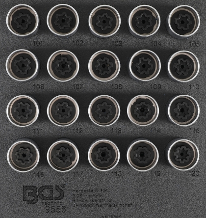 Wheel Lock Key Set for Opel Type A, 20 pcs