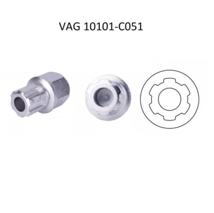 Wheel Lock Bit Socket for VAG as T10101-C