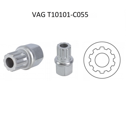 Wheel Lock Bit Socket for VAG as T10101-C