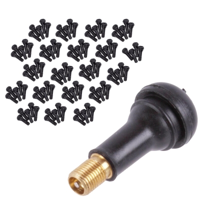 Valve din cauciuc TR413 Snap-In pentru anvelope, 45 mm, 100 bucăți