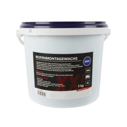 Blue Tyre Mounting Wax for Run-Flat and Wide Tyres, 5 kg