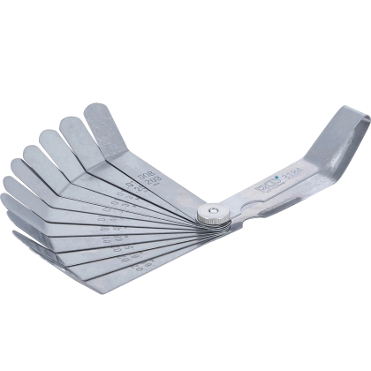 Precision Angled Feeler Gauge with 12 Stainless-Steel Blades
