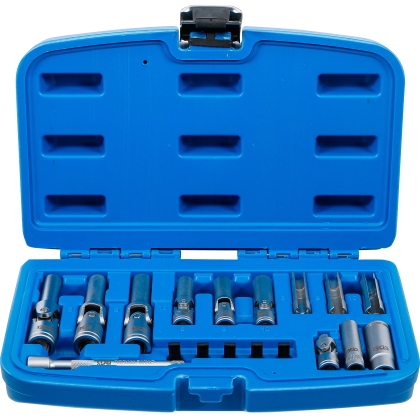 Glow Plug Socket Set for Standard and PSG Glow Plugs, 18-Piece
