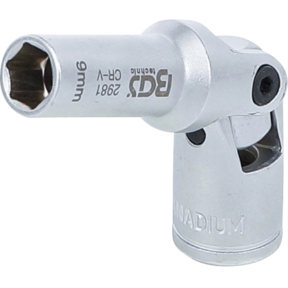 Cheie tubulară articulată pentru bujii incandescente, 3/8", 8–16 mm