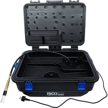 Portable Parts Washer 230 V with Flow-Through Cleaning Brush