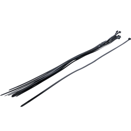 Coliere negre din nailon pentru cabluri, 8 × 700 mm, 10 bucăți
