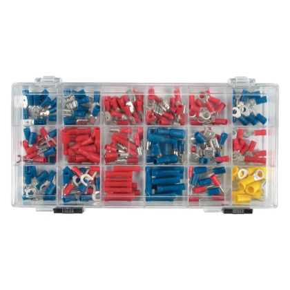 Electrical Crimp Terminal and Connector Assortment – 200 pcs.