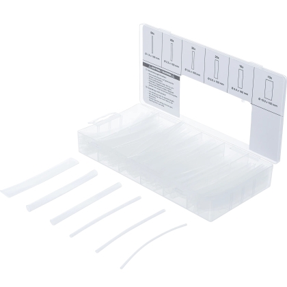 Set tuburi termocontractabile transparente, 150 bucăți
