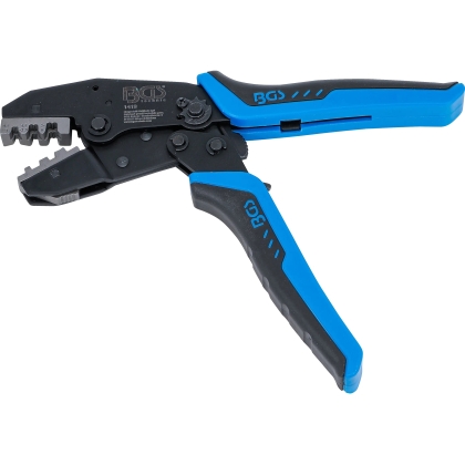 Clește de sertizat cu clichet pentru terminale neizolate cu profil deschis 0,5–6 mm²