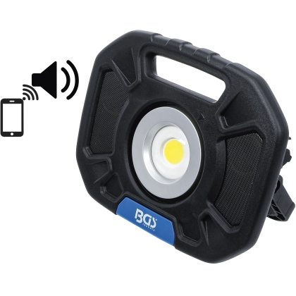 40 W COB LED Work Light with Integrated Bluetooth Speakers