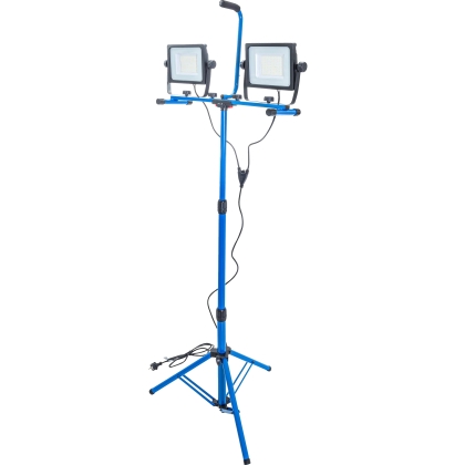 Două proiectoare de lucru SMD LED cu trepied, 2 × 70 W