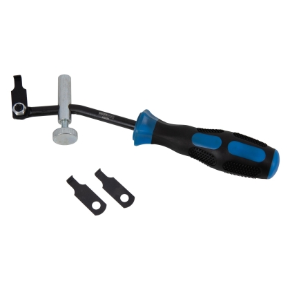 Extractor universal reglabil pentru simeringuri cu cârlig din oțel pentru arcuri
