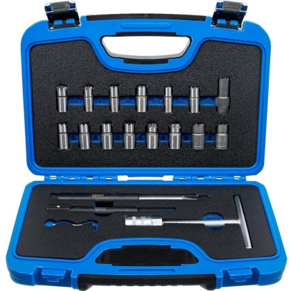 Комплект фрези за седла и отвори на инжектори CR Diesel – 19 части