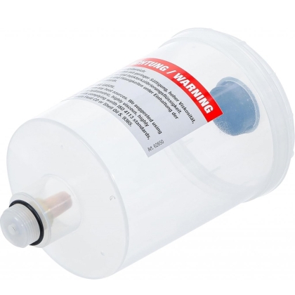 Recipient din plastic cu capac pentru tester de injectoare