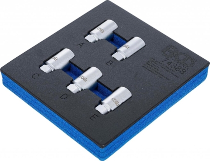 Set chei antifurt roți pentru Tesla Model 3, S și X – 5 bucăți cu inserție 1/6 pentru cărucior atelier