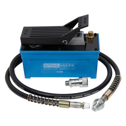 Air Hydraulic Pump with Foot Pedal, Quick Coupling and 2.2 m Hose, 689 Bar (10,000 PSI)