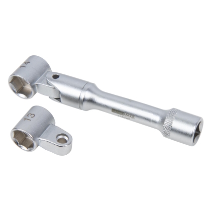 Shock Absorber Mount Removal Tool with 6-Point 13 mm, 14 mm and 8-Point Profile