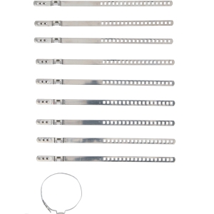 Stainless Steel CV Boot Clamp Set 7 mm 20–50 mm 10 pcs