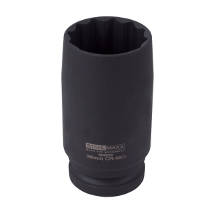 12-Point Slim Drive Shaft Socket 36 mm, 3/4", for Drive Shafts, Rear Axle Flanges & Differentials