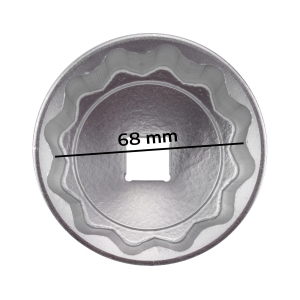 Special Hub Nut Socket 65 mm, 12-Point, 3/4" Drive for Ford Transit & Iveco Daily Rear Axles