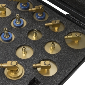 Brake Bleeder Adapter Set, 16 pcs with EURO Connection