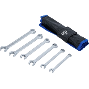 Double Ring Spanner Set Open Type 8 x 9 - 18 x 19 mm 6 pcs