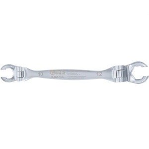 Open Double Ring Spanner for Brake Lines and Joints 10 x 12 mm