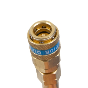 A/C Quick Coupler Adapter with Valve R134a to R1234yf, Straight, Low Pressure