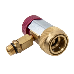 Cuplă rapidă R1234yf de înaltă presiune cu ventil și adaptor la SAE 1/4"