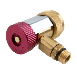 Cuplă rapidă R1234yf de înaltă presiune cu ventil și adaptor la SAE 1/4"