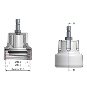 Adaptor pentru Testerul Sistemului de Răcire pentru VW Sharan, Seat Alhambra și Ford Galaxy