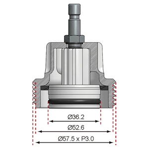 Cooling System Pressure Tester Adapter for Older Volkswagen Vehicles