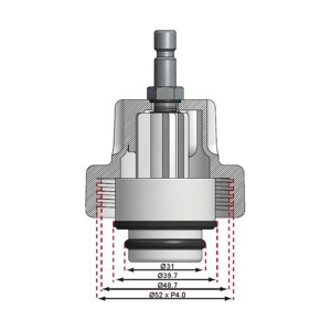 Adaptor pentru testerul sistemului de răcire pentru BMW, 48 mm
