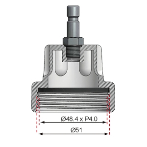 Cooling System Pressure Tester Adapter for Classic Audi & Volkswagen, 45 mm