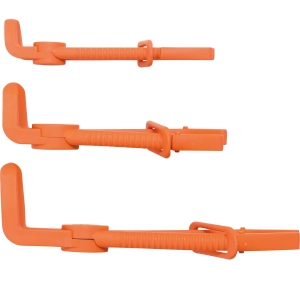 90° Hose Pinch-Off Clamp Set, 3 Pieces, Plastic